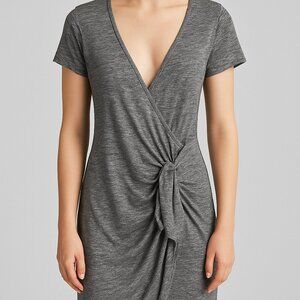 Blu Pepper Gray Knot Front Dress